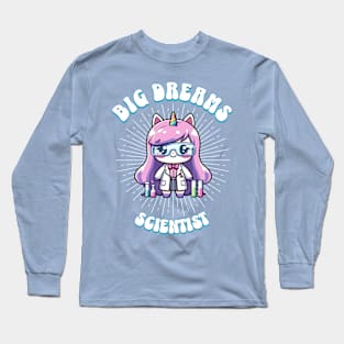 Big Dreams Scientist Unicorn Ocean Edition Long Sleeve T-Shirt